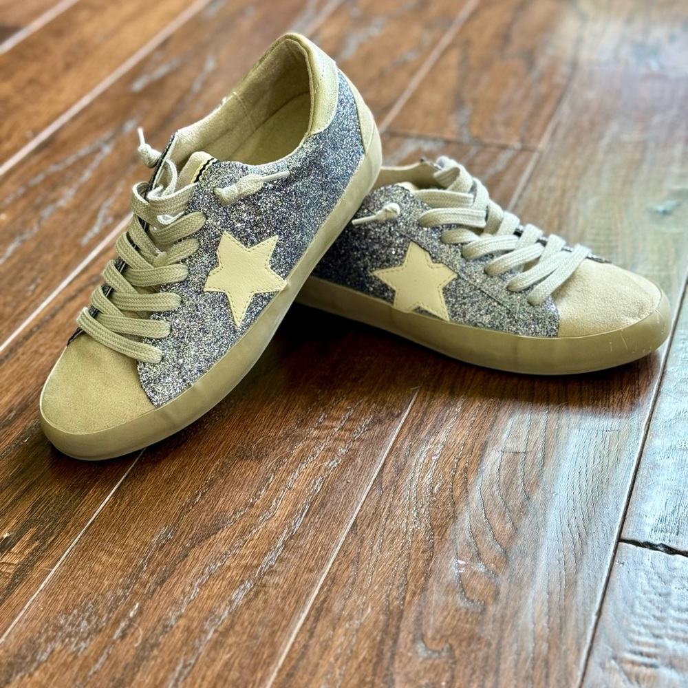New ShuShop Paula Purple Glitter Shoes